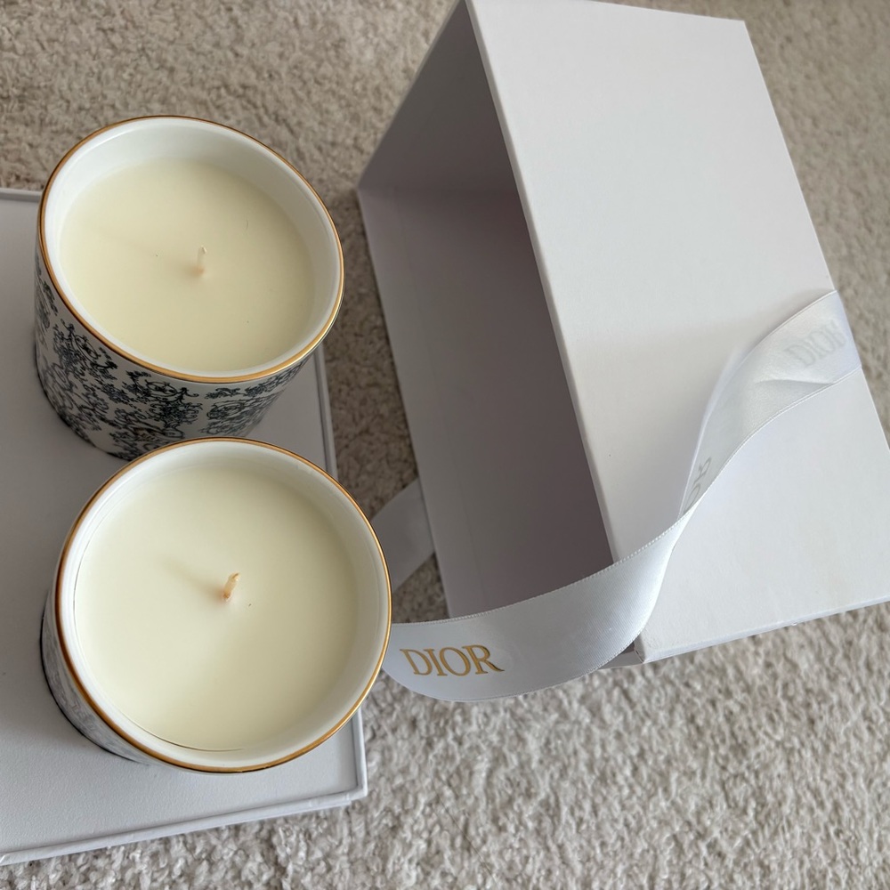 Dior Elegant Blue and White Candle Duo - Picture 14 of 16